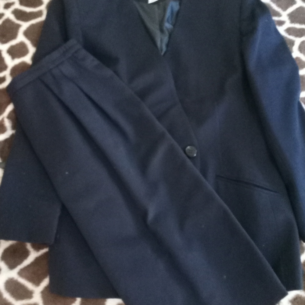 Vintage wool skirt suit
